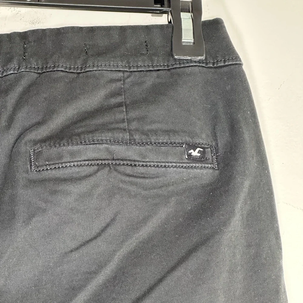 Hollister Epic Flex Slim‎ Straight Chino Pants Mens Black 26x30 Cotton Stretch